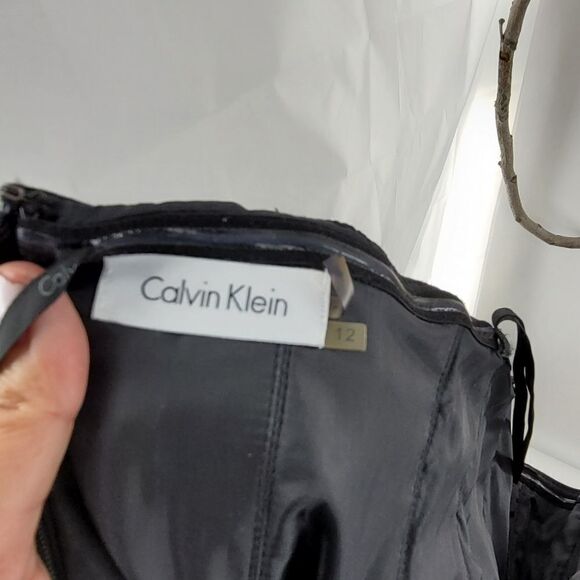 Calvin Klein pleated strapless corset fit and flare dress - Picture 8 of 10